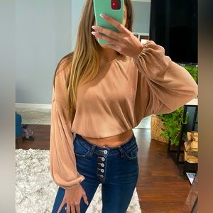 Vici blush crop top